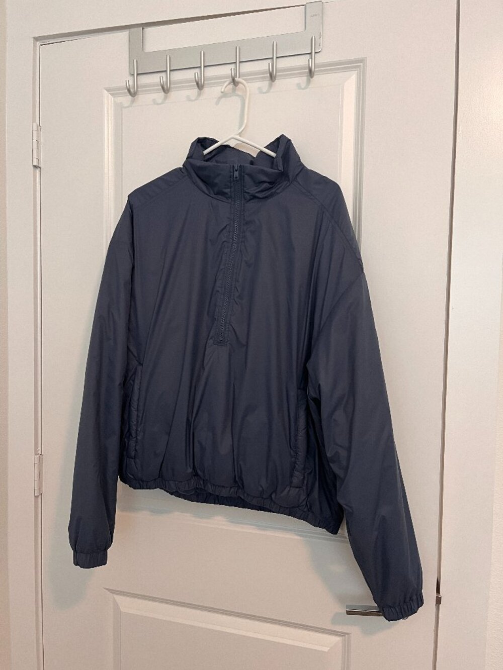 ALO Yoga Latitude Lightweight Half Zip Pullover Jacket Dusty Blue S